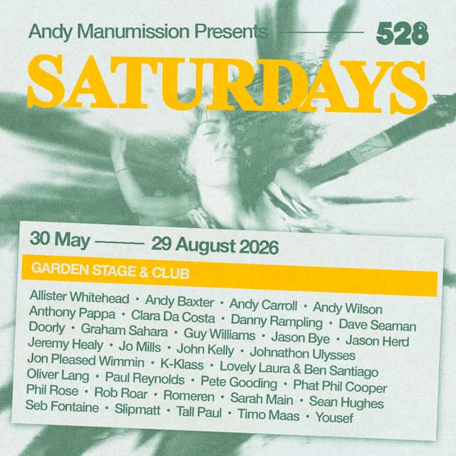 Andy Manumission Presents Saturdays